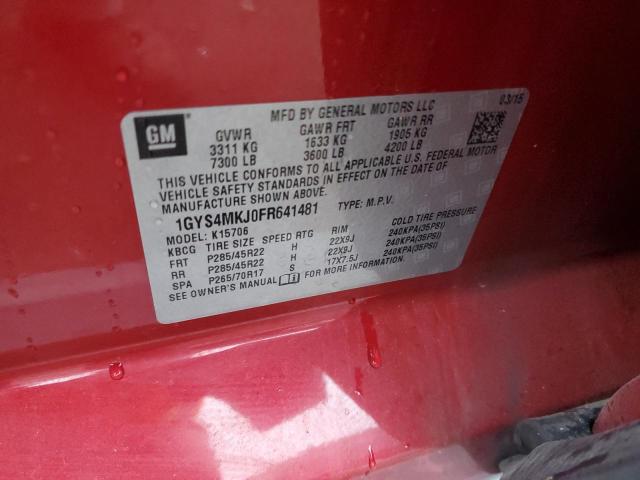 2015 CADILLAC ESCALADE L - 1GYS4MKJ0FR641481