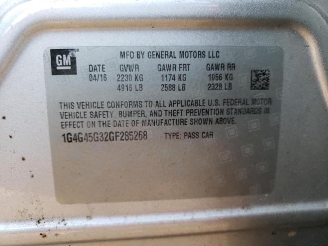 1G4G45G32GF285268 Buick Lacrosse Sport Touring