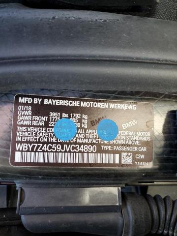 2018 BMW I3 REX - WBY7Z4C59JVC34890