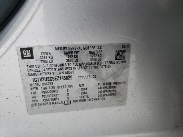 1GTV2UEC5EZ145029 GMC Sierra K1500 Sle