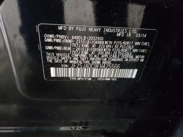 2015 SUBARU FORESTER 2 - JF2SJADC9FH425566