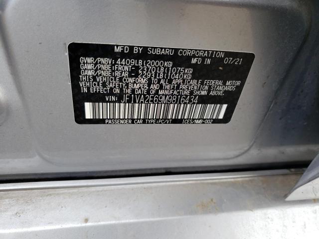JF1VA2E69M9816434 Subaru Wrx Sti