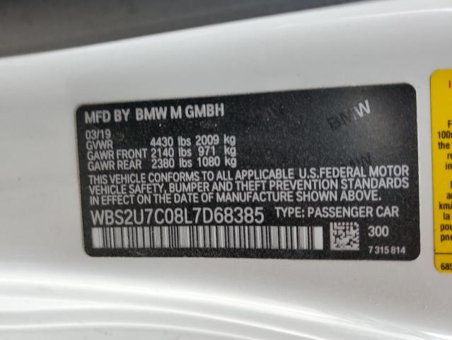 2020 BMW M2 COMPETI - WBS2U7C08L7D68385