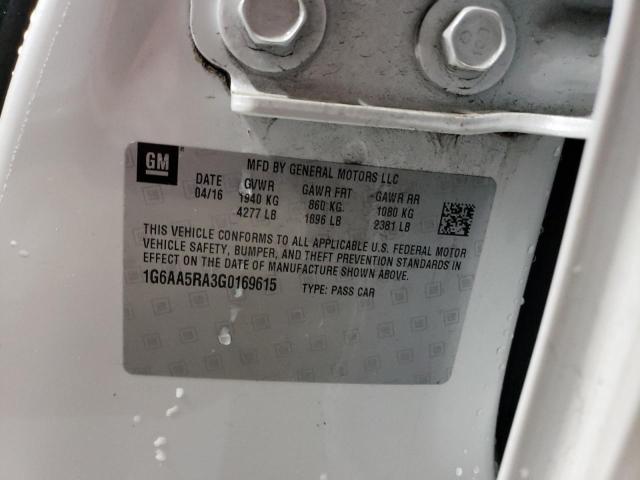 1G6AA5RA3G0169615 Cadillac ATS