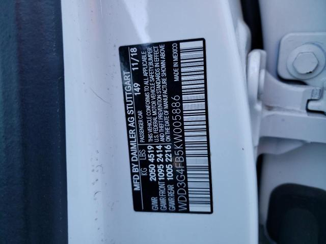 WDD3G4FB5KW005886 Mercedes-Benz A 220 4matic