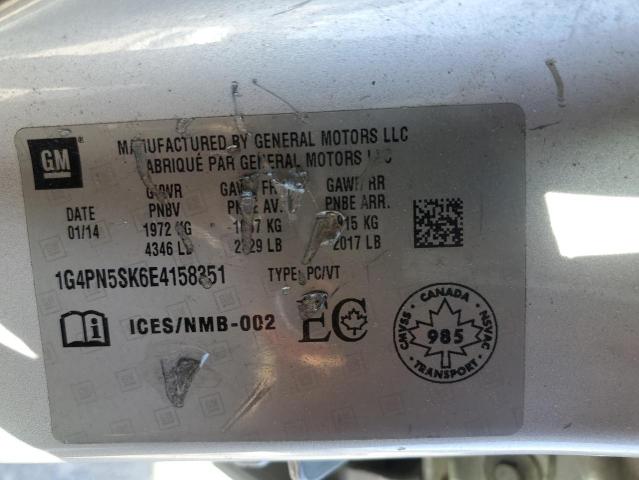 1G4PN5SK6E4158351 Buick Verano