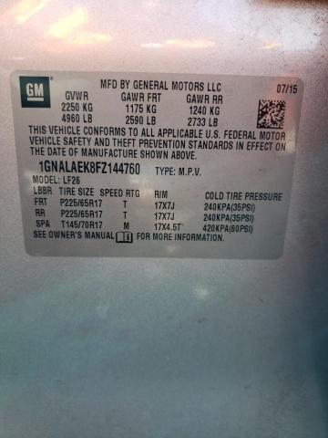 2015 CHEVROLET EQUINOX LS - 1GNALAEK8FZ144760