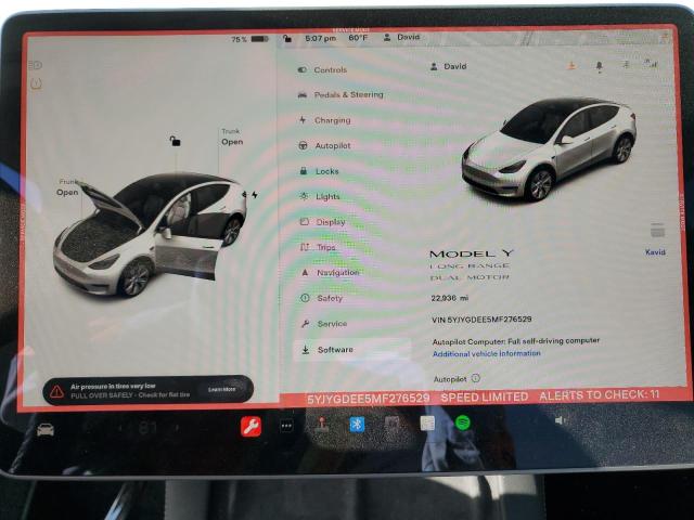 5YJYGDEE5MF276529 Tesla Model Y