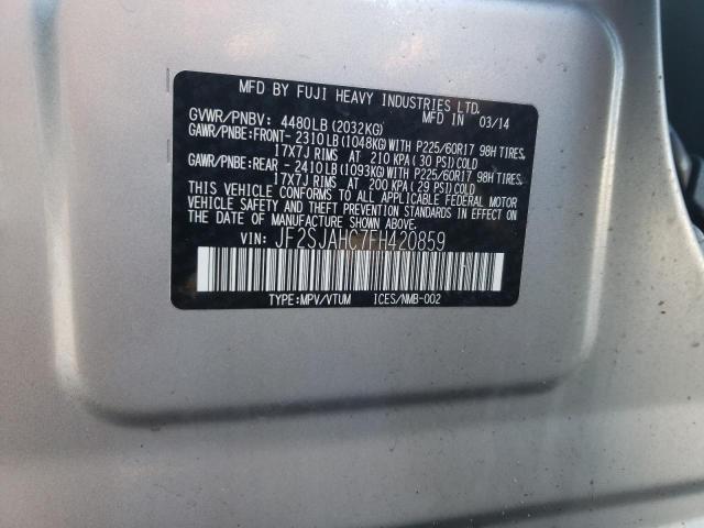 2015 SUBARU FORESTER 2 - JF2SJAHC7FH420859