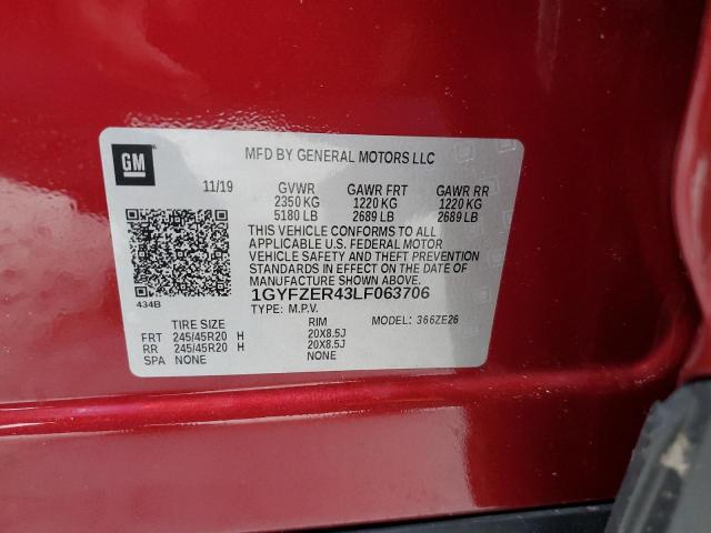 2020 CADILLAC XT4 SPORT - 1GYFZER43LF063706