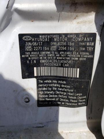 2018 HYUNDAI ELANTRA SP - KMHD04LB9JU494581