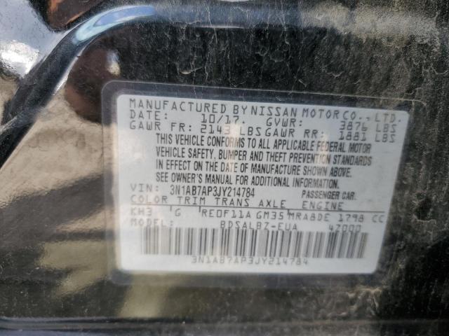 3N1AB7AP3JY214784 Nissan SENTRA S