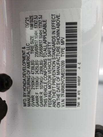 2021 HONDA CR-V SE - 7FARW2H72ME031099