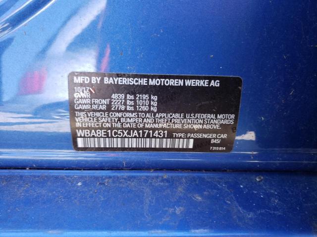 2018 BMW 330E - WBA8E1C5XJA171431