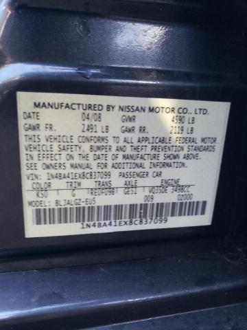 1N4BA41EX8C837099 Nissan MAXIMA SE