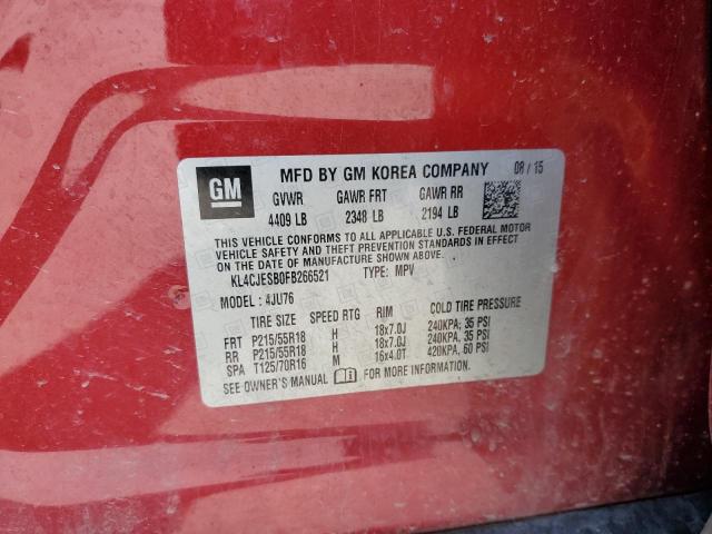 KL4CJESB0FB266521 Buick Encore