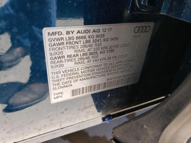 2018 AUDI Q7 PRESTIG - WA1VAAF78JD028257