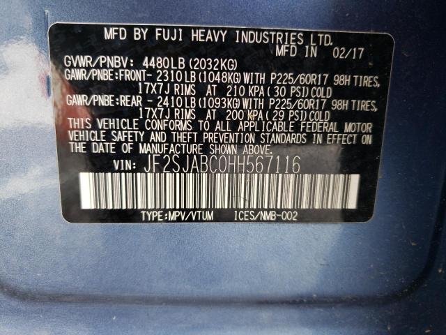 JF2SJABC0HH567116 Subaru Forester 2.5i