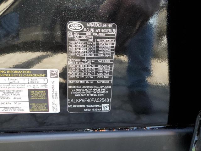 SALKP9F40PA025481 Land Rover Range Rover Se