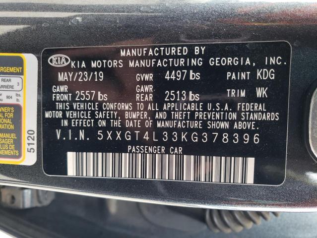 5XXGT4L33KG378396 KIA Optima Lx
