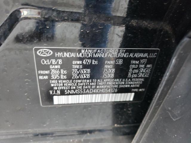 2019 HYUNDAI SANTA FE L - 5NMS53AD4KH054126