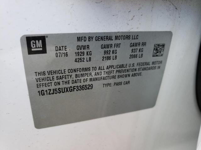 2016 CHEVROLET MALIBU HYB - 1G1ZJ5SUXGF336529