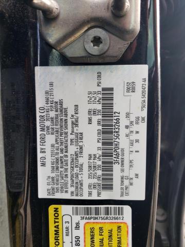 2016 FORD FUSION SE - 3FA6P0H75GR326612