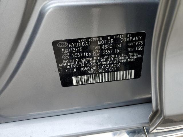 2016 HYUNDAI SONATA HYB - KMHE24L11GA016218