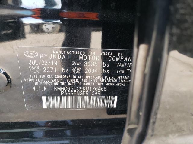 2019 HYUNDAI IONIQ BLUE - KMHC65LC9KU176468