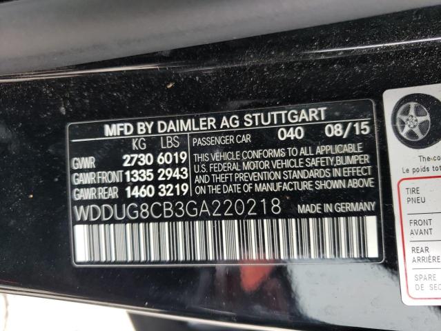 WDDUG8CB3GA220218 Mercedes-Benz S 550