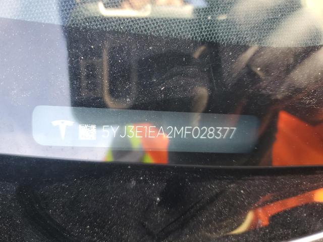 5YJ3E1EA2MF028377 Tesla MODEL 3