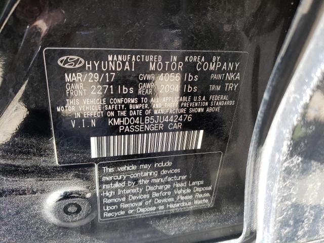 2018 HYUNDAI ELANTRA SP - KMHD04LB5JU442476