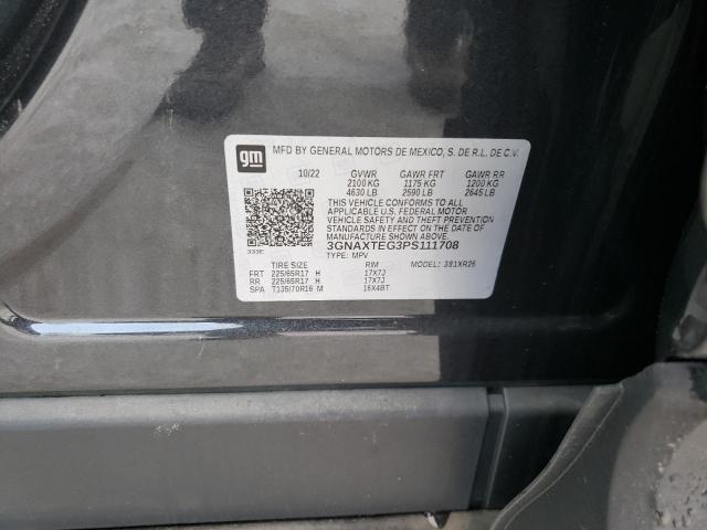 2023 CHEVROLET EQUINOX LT - 3GNAXTEG3PS111708