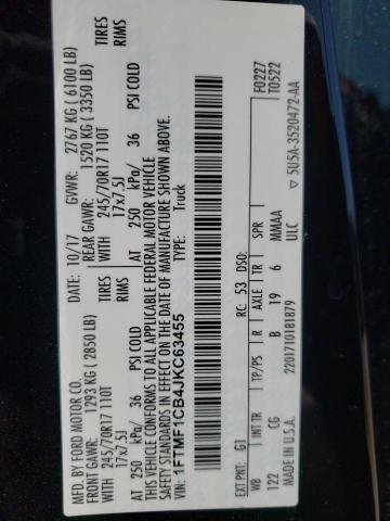 2018 FORD F150 - 1FTMF1CB4JKC63455