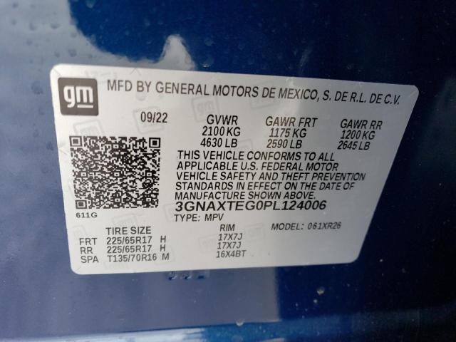 2023 CHEVROLET EQUINOX LT - 3GNAXTEG0PL124006