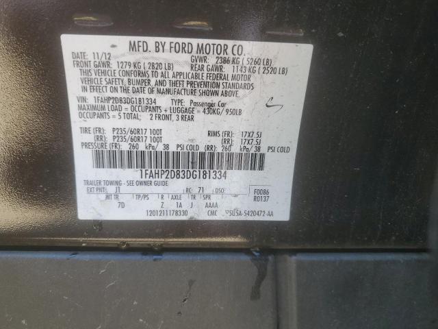 1FAHP2D83DG181334 2013 Ford Taurus Se