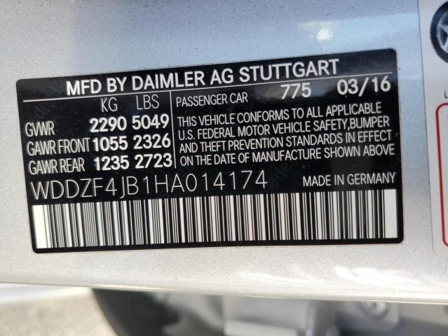 WDDZF4JB1HA014174 Mercedes-Benz E 300