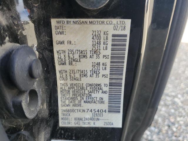 1N6BD0CT4JN745404 Nissan FRONTIER S