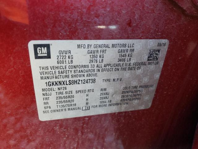 GMC Acadia Denali 2017 1GKKNXLS8HZ124738 Image 13