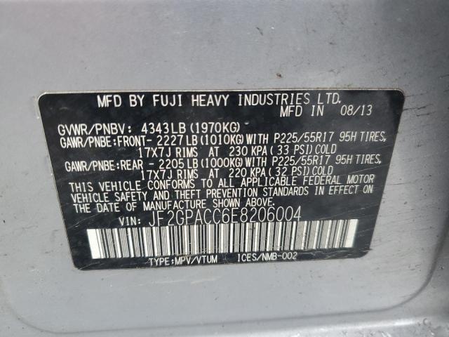 JF2GPACC6E8206004 Subaru Xv Crosstrek 2.0 Premium