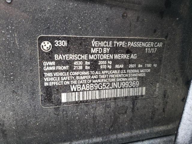 2018 BMW 330 I - WBA8B9G52JNU99369