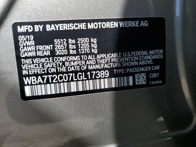 2020 BMW 740 I - WBA7T2C07LGL17389