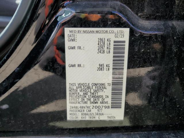 1N4BL4BV7KC200798 Nissan ALTIMA S