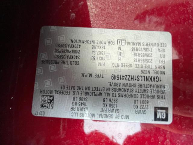 1GKKNLLS1HZ241649 GMC ACADIA SLE