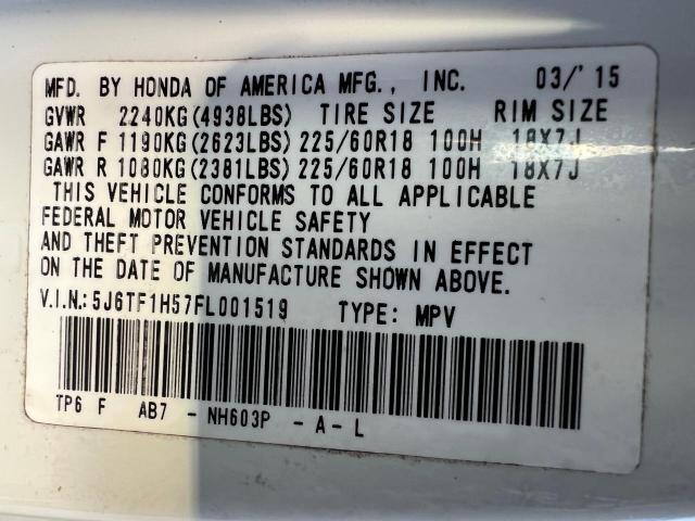 2015 HONDA CROSSTOUR - 5J6TF1H57FL001519