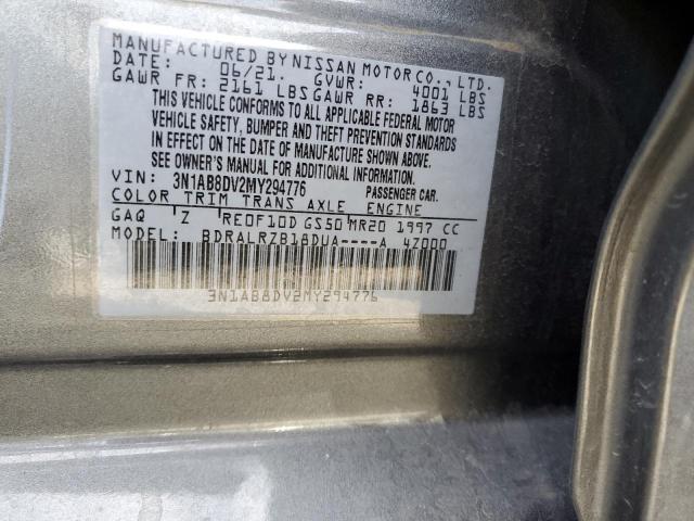 3N1AB8DV2MY294776 Nissan SENTRA SR