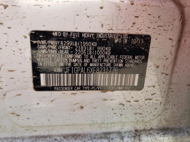 JF1GPAL6XE8231776 Subaru Impreza Sport Premium