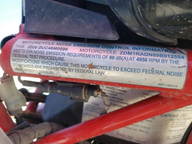 2009 DUCATI MONSTER 69 - ZDM1RADN89B012554
