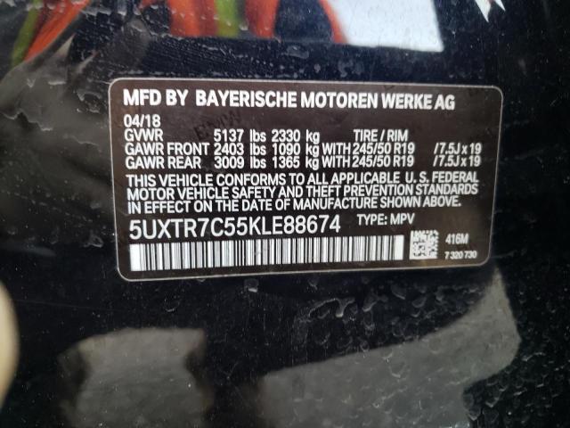 5UXTR7C55KLE88674 2019 BMW X3 - Image 13