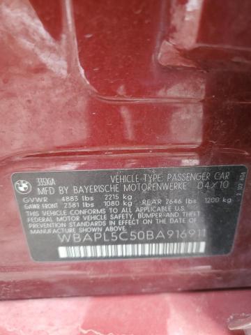 WBAPL5C50BA916911 BMW 335 XI
